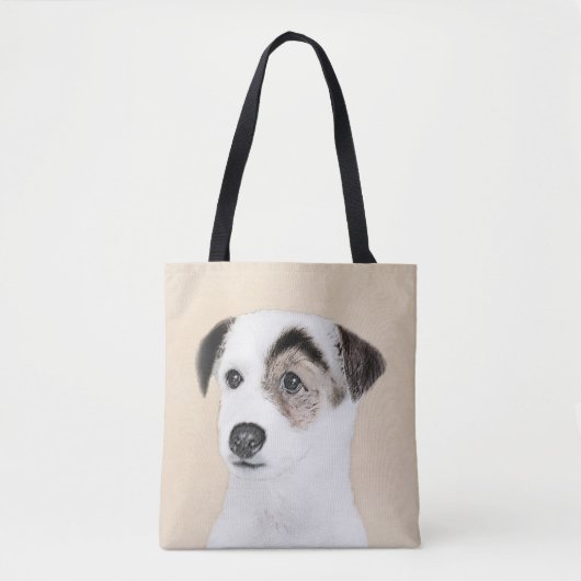 Parson Jack Russell Terrier 絵画's - Dog Art トートバッグ (正面)
