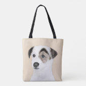 Parson Jack Russell Terrier 絵画's - Dog Art トートバッグ (裏面)