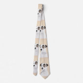 Parson Jack Russell Terrier 絵画's - Dog Art ネクタイ (裏面)