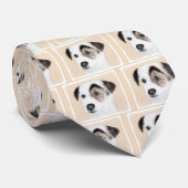 Parson Jack Russell Terrier 絵画's - Dog Art ネクタイ (ロール)