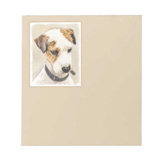 Parson Jack Russell Terrier 絵画's - Dog Art ノートパッド (正面)