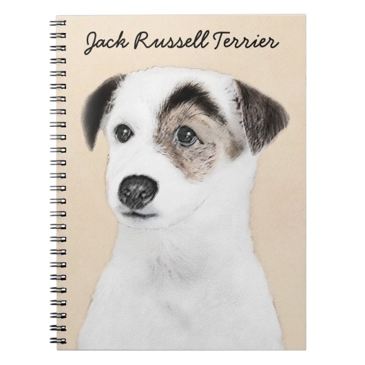 Parson Jack Russell Terrier 絵画's - Dog Art ノートブック (正面)