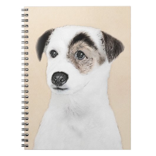 Parson Jack Russell Terrier 絵画's - Dog Art ノートブック (正面)