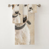 Parson Jack Russell Terrier 絵画's - Dog Art バスタオルセット (インサイチュ)