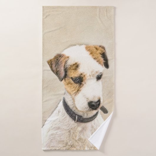 Parson Jack Russell Terrier 絵画's - Dog Art バスタオルセット (バスタオル)