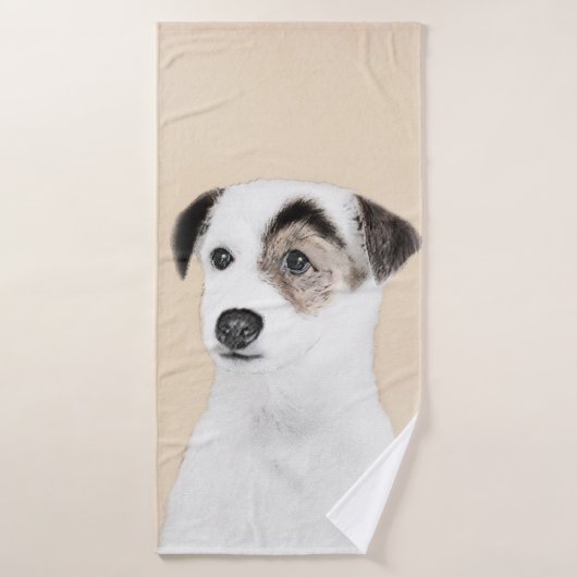 Parson Jack Russell Terrier 絵画's - Dog Art バスタオルセット (バスタオル)