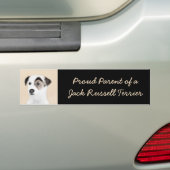 Parson Jack Russell Terrier 絵画's - Dog Art バンパーステッカー (車上)