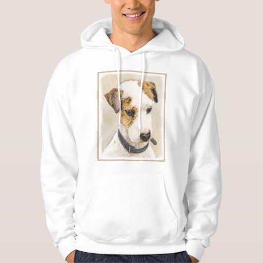 Parson Jack Russell Terrier 絵画's - Dog Art パーカ (正面)