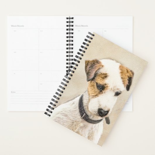 Parson Jack Russell Terrier 絵画's - Dog Art プランナー手帳 (ディスプレー)