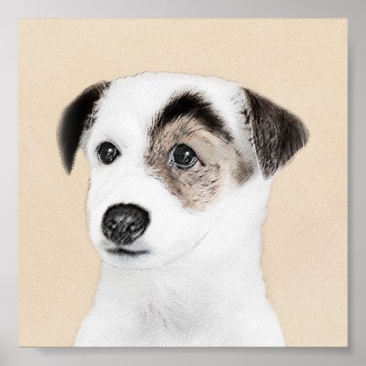 Parson Jack Russell Terrier 絵画's - Dog Art ポスター (正面)