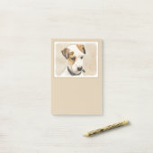 Parson Jack Russell Terrier 絵画's - Dog Art ポストイット (デスク上)