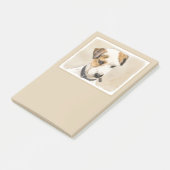 Parson Jack Russell Terrier 絵画's - Dog Art ポストイット (アングル)