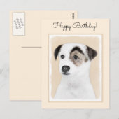 Parson Jack Russell Terrier 絵画's - Dog Art ポストカード (正面/裏面)