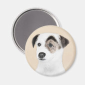 Parson Jack Russell Terrier 絵画's - Dog Art マグネット (正面/裏面)