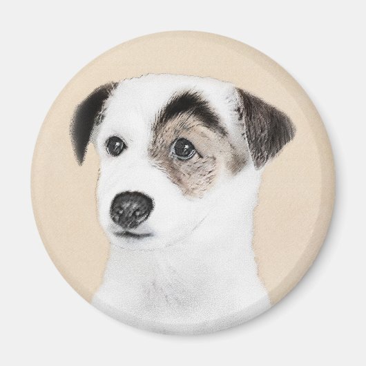 Parson Jack Russell Terrier 絵画's - Dog Art マグネット (正面)