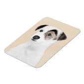 Parson Jack Russell Terrier 絵画's - Dog Art マグネット (左側)