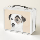 Parson Jack Russell Terrier 絵画's - Dog Art メタルランチボックス (裏面)