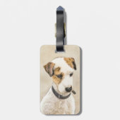 Parson Jack Russell Terrier 絵画's - Dog Art ラゲッジタグ (裏面縦)