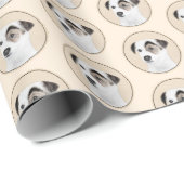 Parson Jack Russell Terrier 絵画's - Dog Art ラッピングペーパー (ロールコーナー)