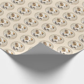 Parson Jack Russell Terrier 絵画's - Dog Art ラッピングペーパー (角)