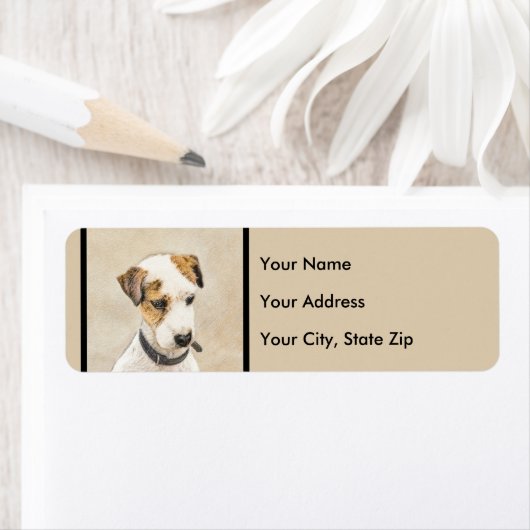 Parson Jack Russell Terrier 絵画's - Dog Art ラベル (インサイチュ)