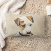 Parson Jack Russell Terrier 絵画's - Dog Art ランバークッション (ブランケット)