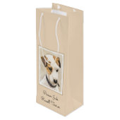 Parson Jack Russell Terrier 絵画's - Dog Art ワインギフトバッグ (裏面アングル)