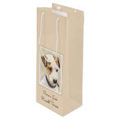 Parson Jack Russell Terrier 絵画's - Dog Art ワインギフトバッグ (正面アングル)