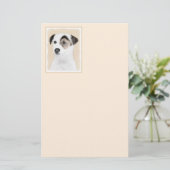 Parson Jack Russell Terrier 絵画's - Dog Art 便箋 (スタンド正面)