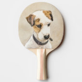 Parson Jack Russell Terrier 絵画's - Dog Art 卓球ラケット (裏面)