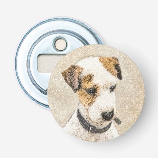 Parson Jack Russell Terrier 絵画's - Dog Art 栓抜き (正面)