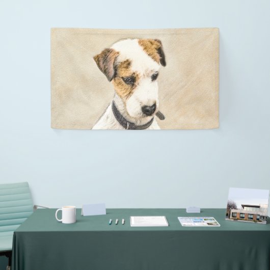 Parson Jack Russell Terrier 絵画's - Dog Art 横断幕 (トレードショー)