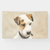 Parson Jack Russell Terrier 絵画's - Dog Art 横断幕 (横)