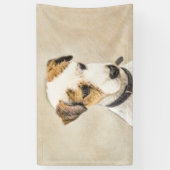 Parson Jack Russell Terrier 絵画's - Dog Art 横断幕 (縦)