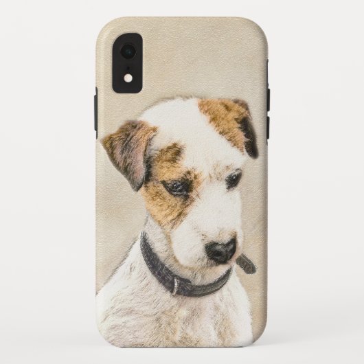 Parson Jack Russell Terrier 絵画's - Dog Art Case-Mate iPhoneケース (裏面)