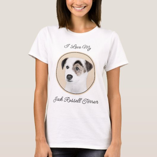 Parson Jack Russell Terrier 絵画's - Dog Art Tシャツ (正面)