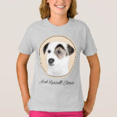 Parson Jack Russell Terrier 絵画's - Dog Art Tシャツ (正面)