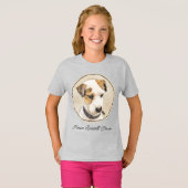 Parson Jack Russell Terrier 絵画's - Dog Art Tシャツ (正面フル)