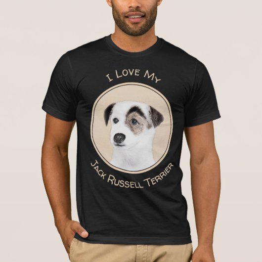 Parson Jack Russell Terrier 絵画's - Dog Art Tシャツ (正面)