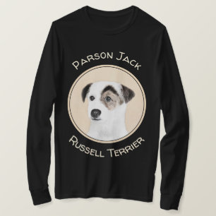 Parson Jack Russell Terrier 絵画's - Dog Art Tシャツ