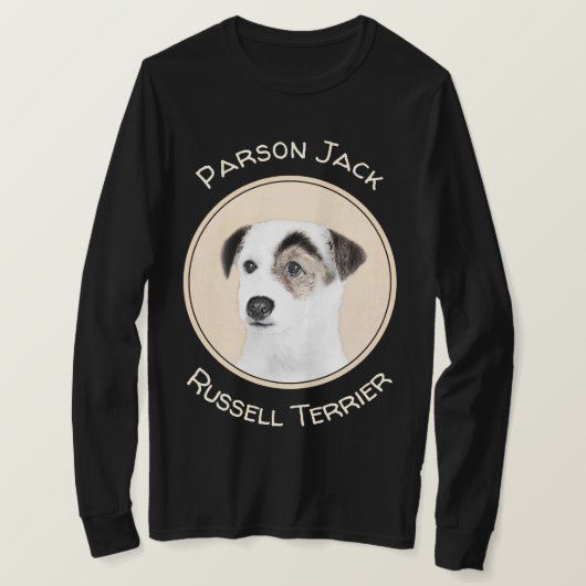Parson Jack Russell Terrier 絵画's - Dog Art Tシャツ (デザイン正面)