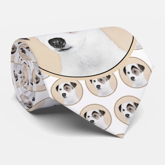 Parson Jack Russell Terrier Painting - Dog Art ネクタイ (ロール)