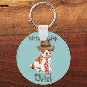 Parson Russell Dad キーホルダー (正面)