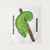 Parson's chameleon illustration タペストリー (正面)