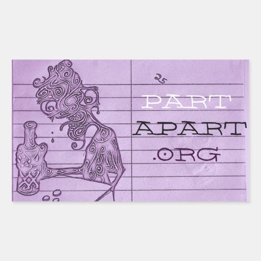 Part Apartシール 長方形シール (正面)