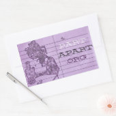 Part Apartシール 長方形シール (封筒)