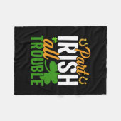 Part Irish All Trouble フリースブランケット (正面(横))