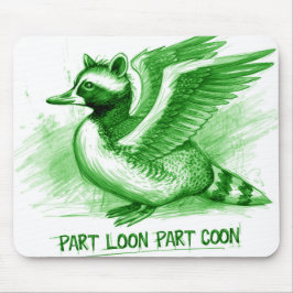 Part Loon Part Coon  Hybrid Creature マウスパッド