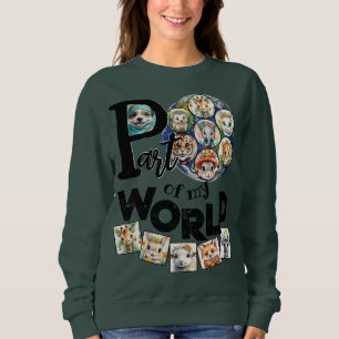 Part of My World Planet Earth 鮮やか Family文字 スウェットシャツ