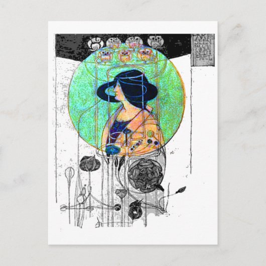 Part Seen – パー想像ツ: Charles R. Mackintosh ポストカード (正面)